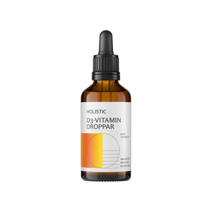 Holistic D3-vitamin droppar 50ml i gruppen Kosttillskott / Användningsområde / Leder & Skelett hos Rawfoodshop Scandinavia AB (41460)