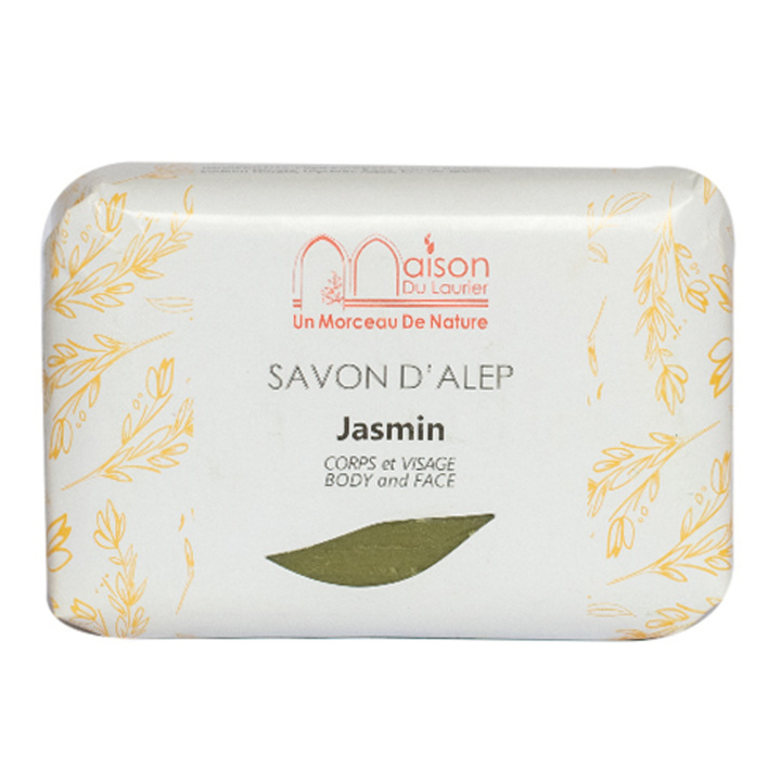 Aleppotvål Jasmine 100g i gruppen Hud & Kropp / Kropp / Handtvål hos Rawfoodshop Scandinavia AB (429130)