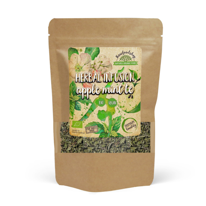Örtte Äpple och Mynta 50g i gruppen Råvaror & Dryck / Drycker / Teer hos Rawfoodshop Scandinavia AB (4312650)