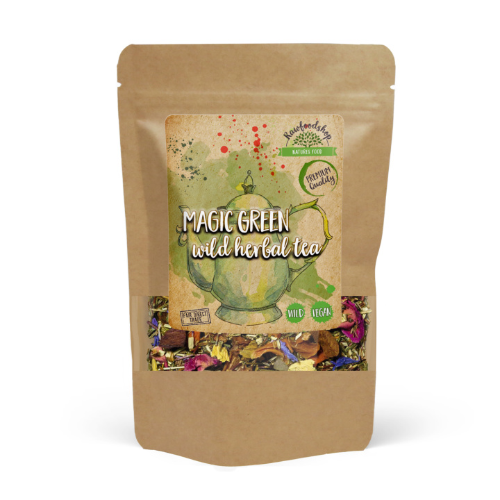 Magic Green Vild Örtte 100g i gruppen Råvaror & Dryck / Drycker / Teer hos Rawfoodshop Scandinavia AB (43329)