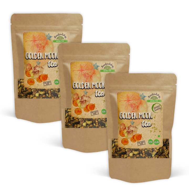 Golden Moon Te 50g x 3 paket i gruppen Råvaror & Dryck / Drycker / Teer hos Rawfoodshop Scandinavia AB (437195-SET3)