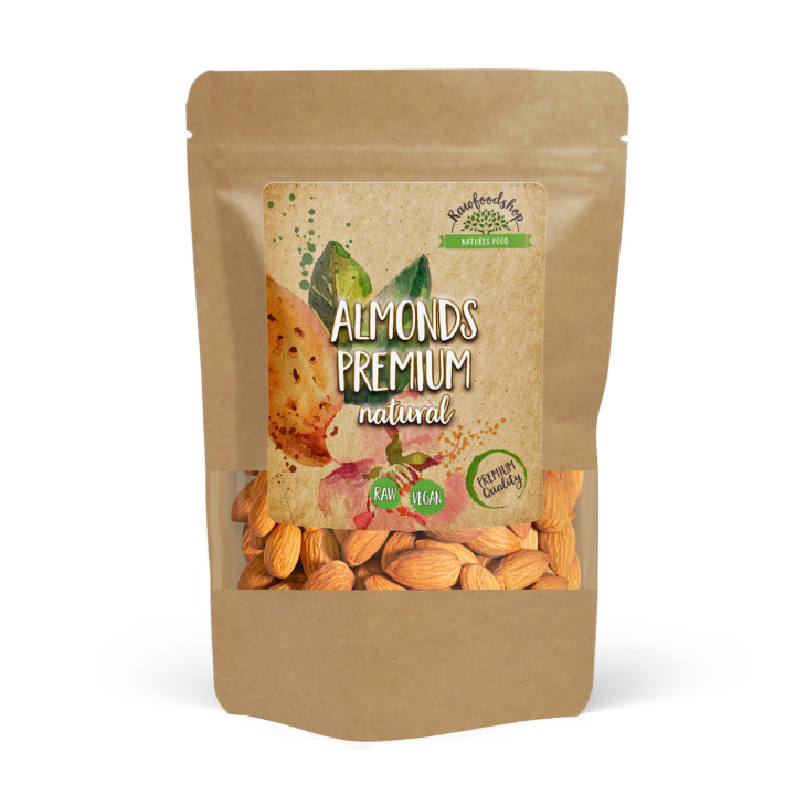 Mandel Premium RAW 500g i gruppen Råvaror & Dryck / Nötter / Mandel hos Rawfoodshop Scandinavia AB (440420-500)