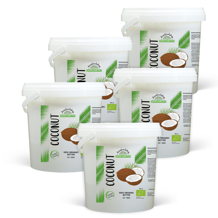 Kokosnötsmör EKO 1000ml x 5 burkar i gruppen Råvaror & Dryck / Nötter / Nötsmör hos Rawfoodshop Scandinavia AB (46013FT1000-SET5)