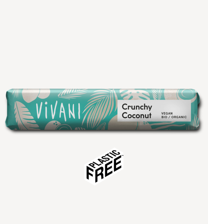 Vivani Crunchy Coconut Choklad EKO 35g i gruppen Råvaror & Dryck / Godis & Choklad / Choklad & Bars hos Rawfoodshop Scandinavia AB (4758)