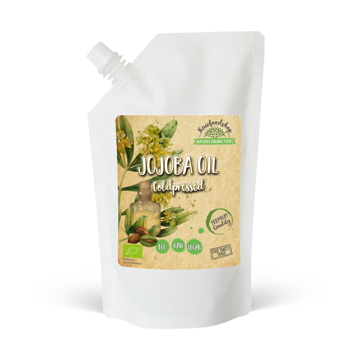 Jojobaolja EKO 1000ml i gruppen OUTLET 20-80% / Hud & kropp 20-50% / Hud & kropp 30% hos Rawfoodshop Scandinavia AB (5041234)