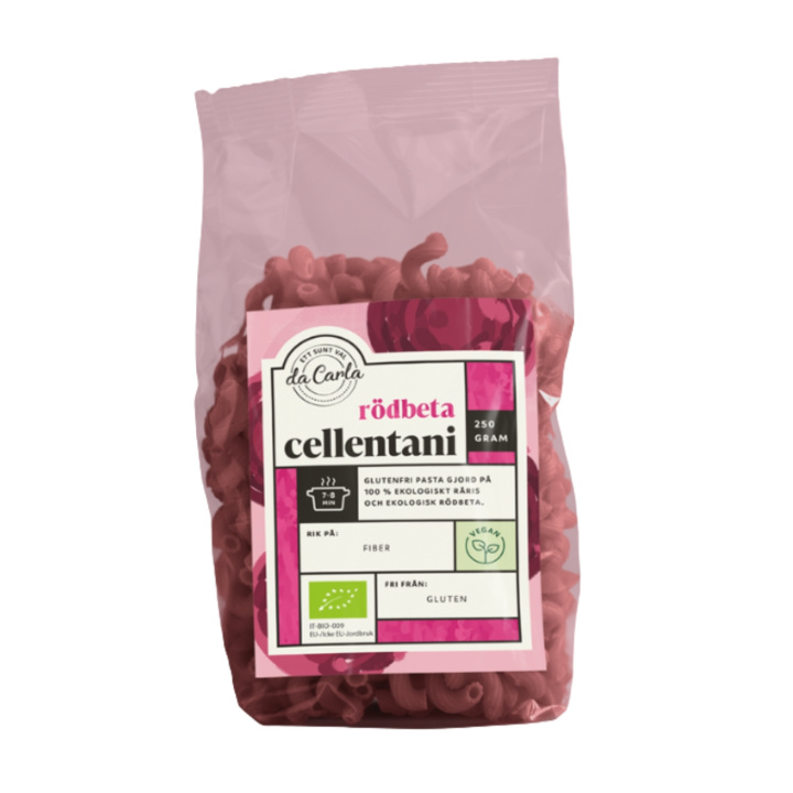 Pasta Cellentani Rödbeta EKO 250g i gruppen Råvaror & Dryck / Skafferiet / Pasta & Nudlar hos Rawfoodshop Scandinavia AB (5206S)