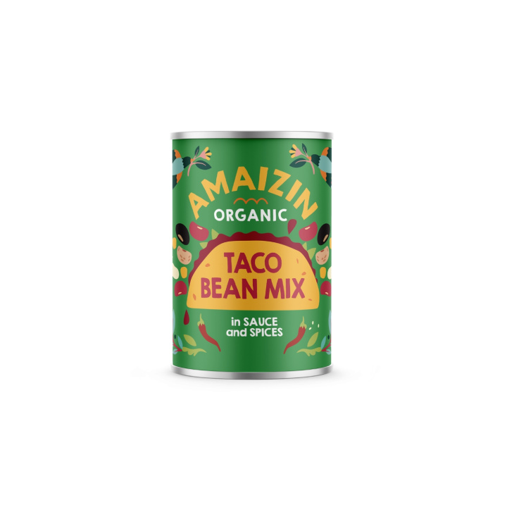 Taco Bönmix EKO 400g i gruppen Råvaror & Dryck / Skafferiet / Baljväxter / Bönor hos Rawfoodshop Scandinavia AB (53194)