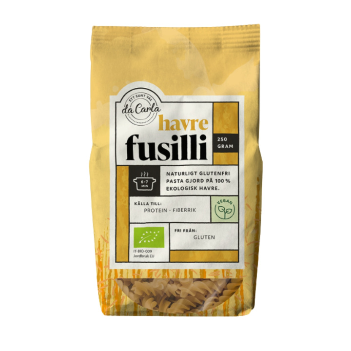 Pasta Fusili Havre EKO 250g i gruppen Råvaror & Dryck / Skafferiet / Pasta & Nudlar hos Rawfoodshop Scandinavia AB (601)