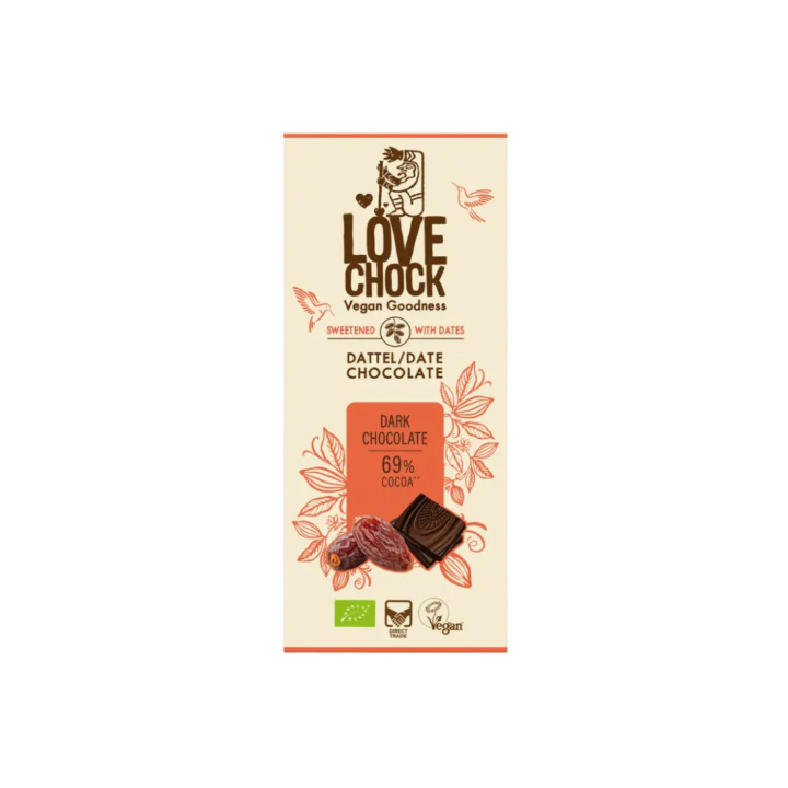 Choklad med Dadlar EKO 70g i gruppen Råvaror & Dryck / Godis & Choklad hos Rawfoodshop Scandinavia AB (61206)