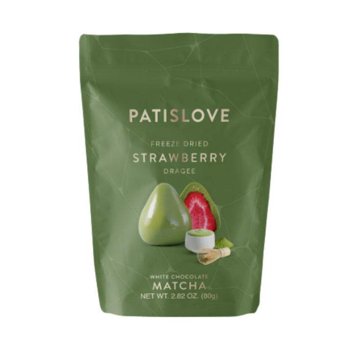 Jordgubbar i Vit Choklad & Matcha 80g i gruppen Råvaror & Dryck / Frukt & Bär / Jordgubbar hos Rawfoodshop Scandinavia AB (64964847)