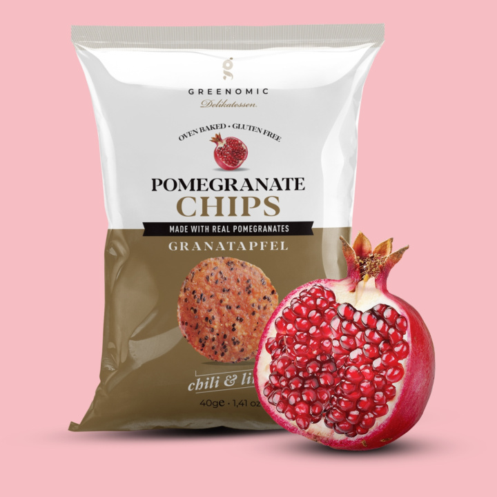Granatäpple Chips - Chili & Lime 40g i gruppen Råvaror & Dryck / Godis & Choklad / Snacks hos Rawfoodshop Scandinavia AB (70020)