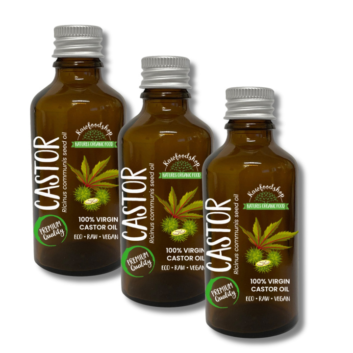 Ricinolja kallpressad EKO 50ml x 3 paket i gruppen Hud & Kropp / Naturlig DIY / Vegetabiliska Oljor hos Rawfoodshop Scandinavia AB (7403201-SET3)