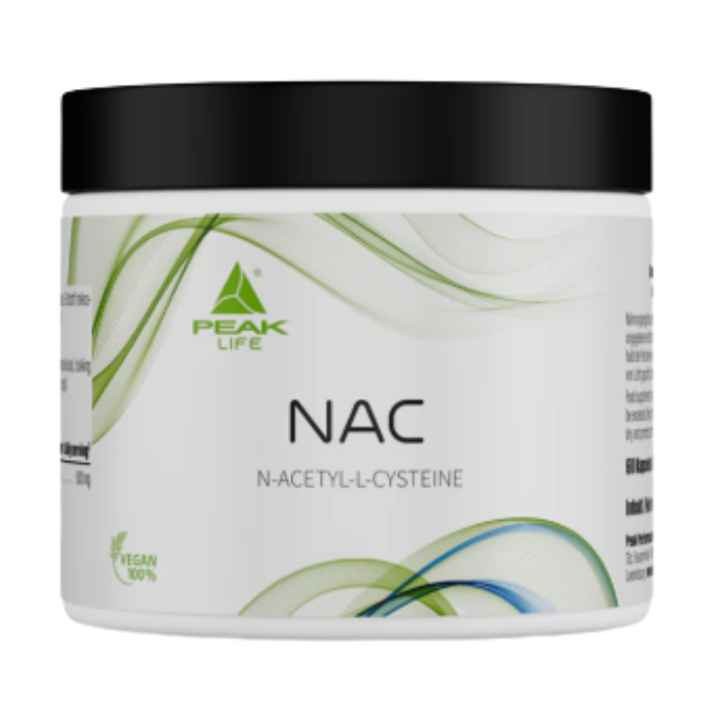 NAC N-Acetyl-L-Cystein 60 kapslar i gruppen Kosttillskott / Användningsområde / Antioxidanter hos Rawfoodshop Scandinavia AB (79223)