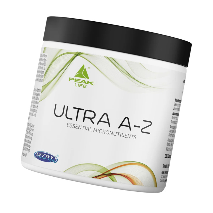Ultra A-Z Komplett Multivitamin 120 kapslar i gruppen Kosttillskott / Vitaminer / Multivitaminer hos Rawfoodshop Scandinavia AB (79779)