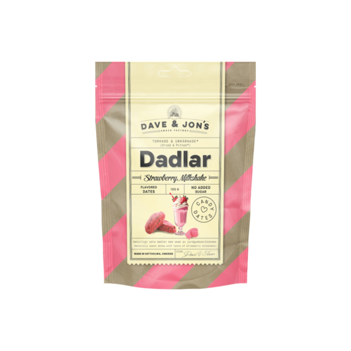 Dadlar Strawberry Milkshake 125g i gruppen Råvaror & Dryck / Frukt & Bär / Dadlar hos Rawfoodshop Scandinavia AB (800014948)
