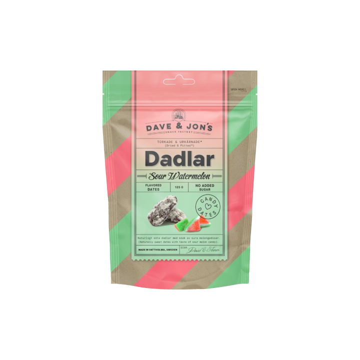 Dadlar Sour Watermelon 125g i gruppen Råvaror & Dryck / Frukt & Bär / Dadlar hos Rawfoodshop Scandinavia AB (800014949)