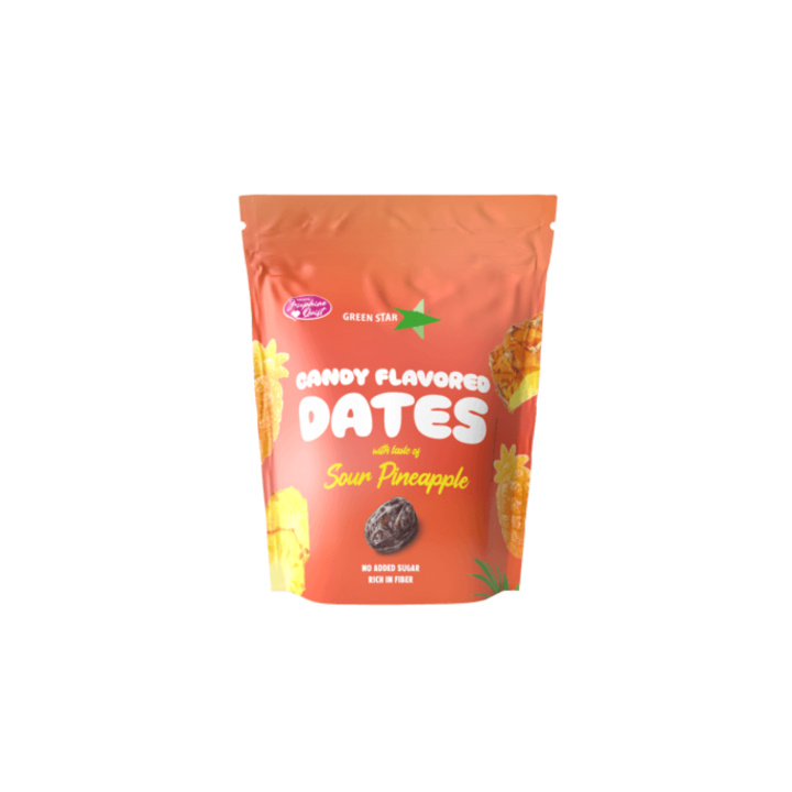 Dadlar Sour Pineapple 90g i gruppen Råvaror & Dryck / Frukt & Bär / Dadlar hos Rawfoodshop Scandinavia AB (800015337)
