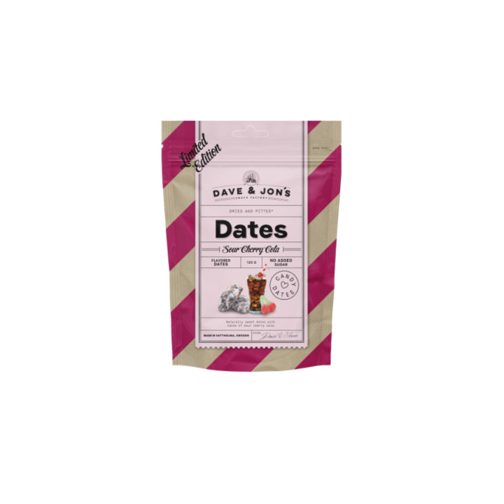 Dadlar Sour Cherry Cola 125g i gruppen Råvaror & Dryck / Frukt & Bär / Dadlar hos Rawfoodshop Scandinavia AB (800015585)