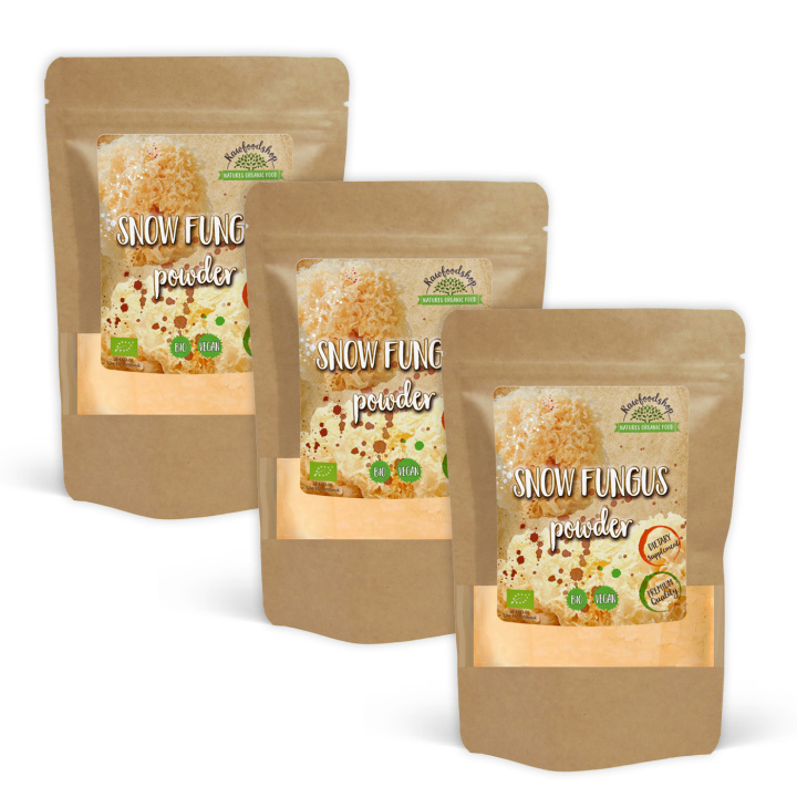 Snow Fungus Pulver EKO 125g x 3 paket i gruppen Kosttillskott / Örter & Växter / Svampar hos Rawfoodshop Scandinavia AB (82433125PULV-SET3)