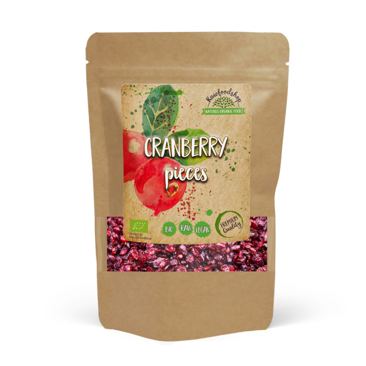 Tranbär i bitar EKO 500g i gruppen Råvaror & Dryck / Frukt & Bär / Tranbär hos Rawfoodshop Scandinavia AB (913-500)