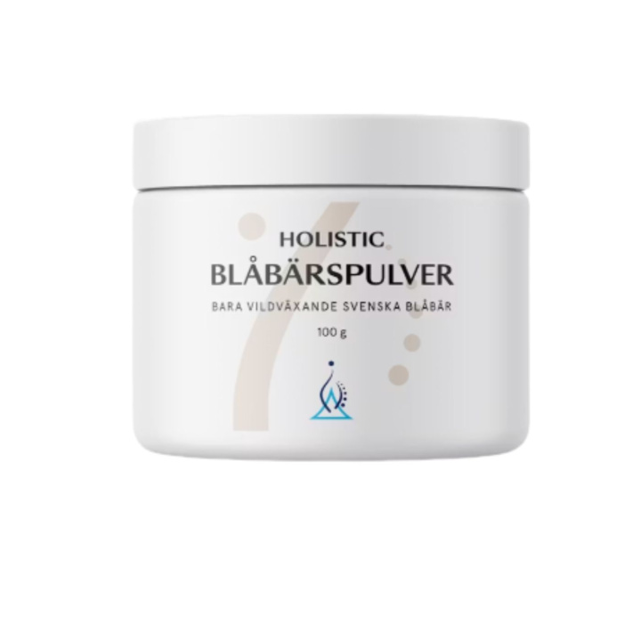 Holistic Blåbärpulver 100g i gruppen Råvaror & Dryck / Hälsokost / Gröna pulver hos Rawfoodshop Scandinavia AB (93254)