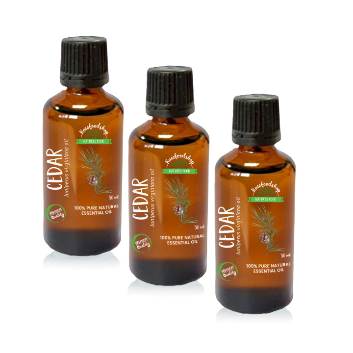 Ceder Eterisk Olja 10ml x 3 paket i gruppen Hud & Kropp / Naturlig DIY / Eteriska oljor hos Rawfoodshop Scandinavia AB (9601-SET3)