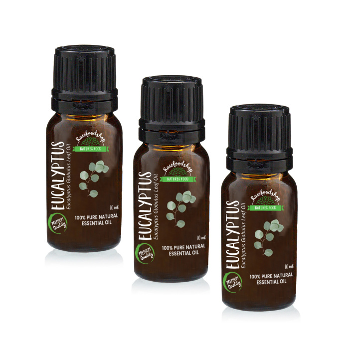 Eukalyptus Eterisk Olja 10ml x 3 paket i gruppen Hud & Kropp / Naturlig DIY / Eteriska oljor hos Rawfoodshop Scandinavia AB (9606-SET3)