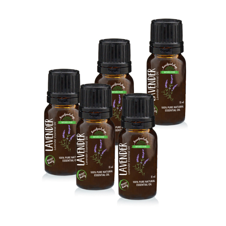 Lavendel Eterisk Olja 10ml x 3 flaskor i gruppen Hud & Kropp / Naturlig DIY / Eteriska oljor hos Rawfoodshop Scandinavia AB (9608-SET3)