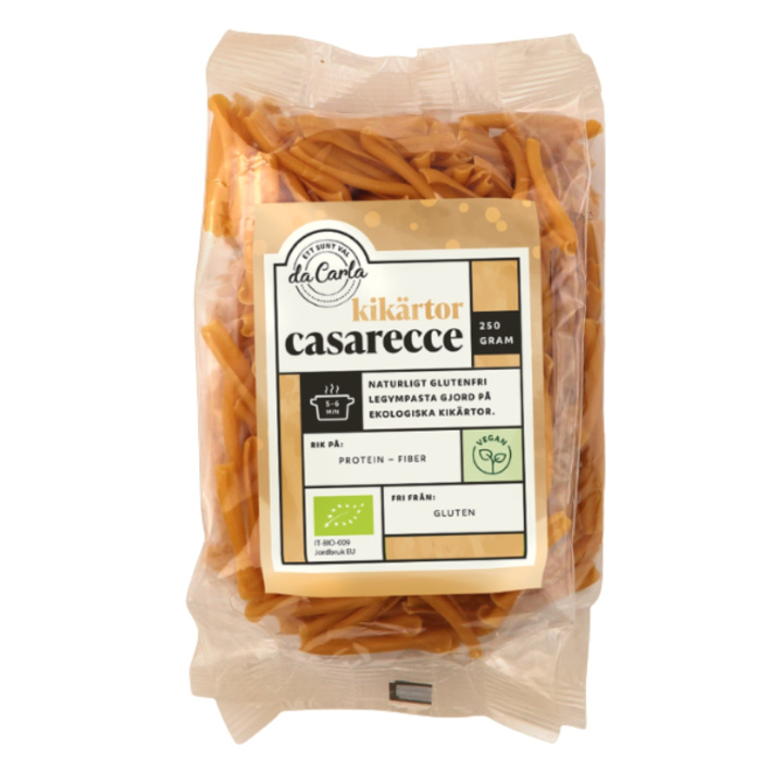 Pasta Casarecce Kikärtor EKO 250g i gruppen Råvaror & Dryck / Skafferiet / Pasta & Nudlar hos Rawfoodshop Scandinavia AB (9902N)