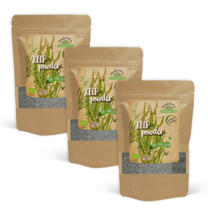 Kelp Pulver EKO 250g x 3 paket i gruppen Råvaror & Dryck / Hälsokost / Alger & Sjögräs hos Rawfoodshop Scandinavia AB (A1003250-SET3)