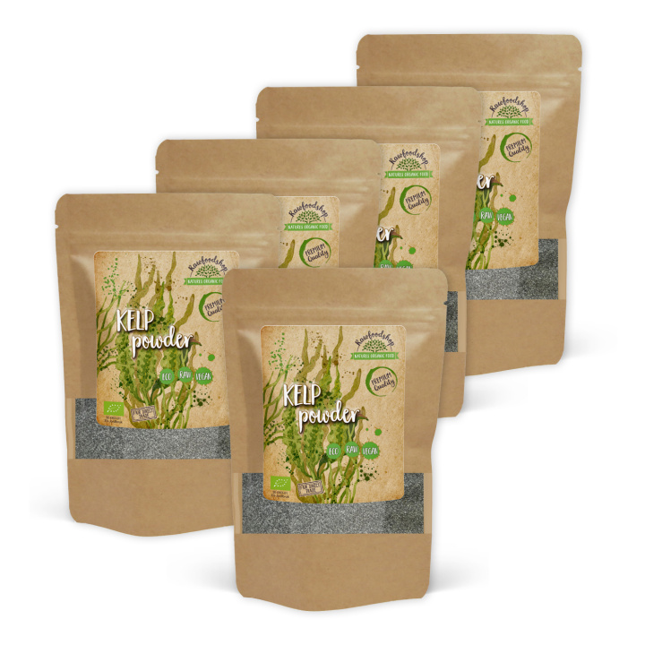 Kelp Pulver EKO 250g x 5 paket i gruppen Råvaror & Dryck / Hälsokost / Alger & Sjögräs hos Rawfoodshop Scandinavia AB (A1003250-SET5)