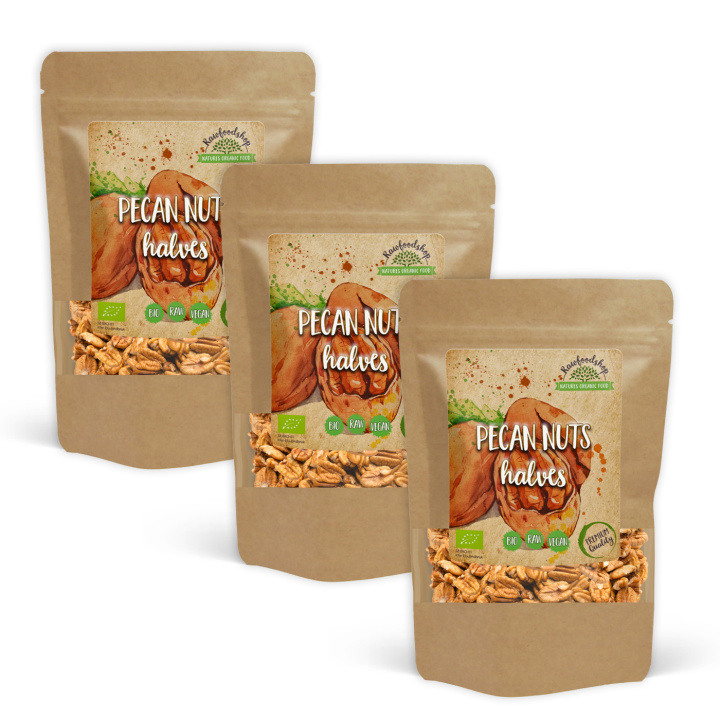 Pekannötter Premium RAW EKO 250g x 3 paket i gruppen Råvaror & Dryck / Nötter hos Rawfoodshop Scandinavia AB (A1005-SET3)