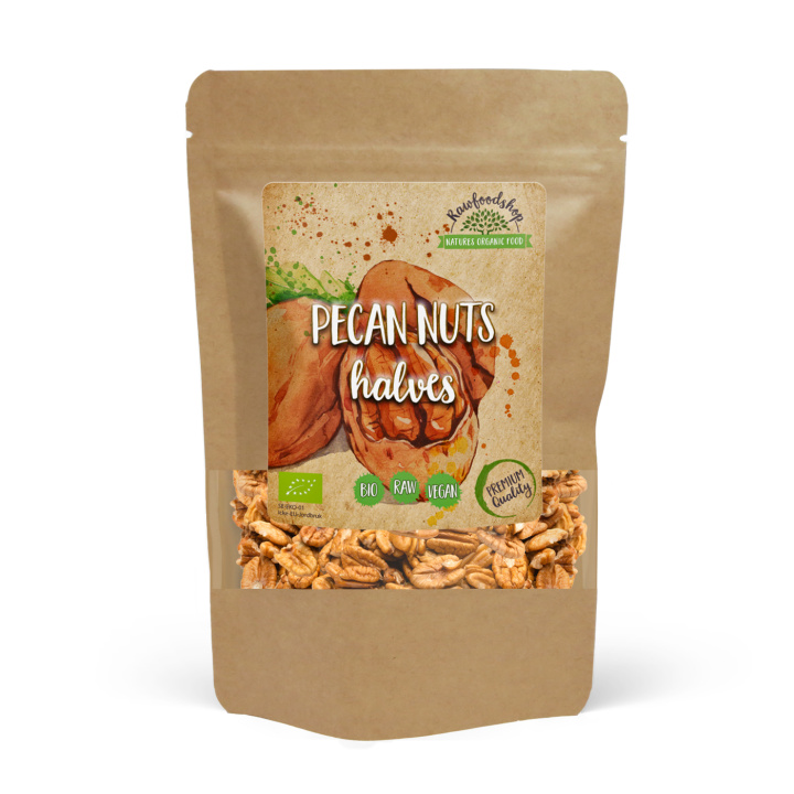 Pekannötter Premium RAW EKO 250g i gruppen Råvaror & Dryck / Nötter / Pekannötter hos Rawfoodshop Scandinavia AB (A1005)