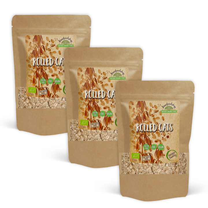 Havregryn Glutenfritt EKO 1kg x 3 paket i gruppen Råvaror & Dryck / Bakning / Gryn, flingor & puffar hos Rawfoodshop Scandinavia AB (AB0061-SET3)