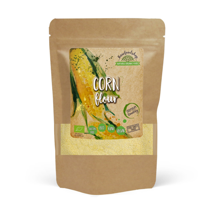 Majsmjöl EKO 1kg i gruppen Råvaror & Dryck / Bakning / Mjöler hos Rawfoodshop Scandinavia AB (AB013)