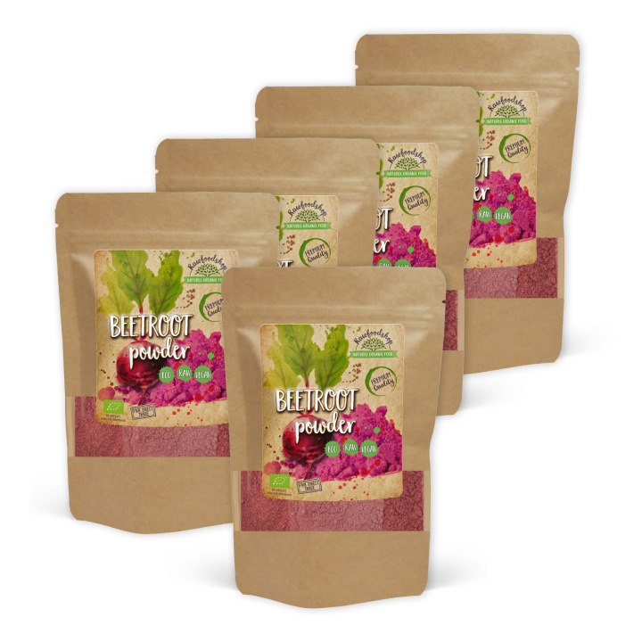 Rödbetspulver EKO 250g x 5 paket i gruppen Råvaror & Dryck / Hälsokost / Gröna pulver hos Rawfoodshop Scandinavia AB (AB027-SET5)