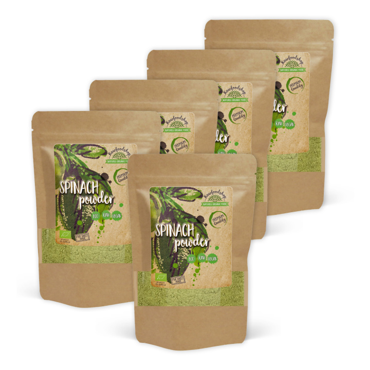 Spenatpulver EKO 250g x 5 paket i gruppen Råvaror & Dryck / Hälsokost / Gröna pulver hos Rawfoodshop Scandinavia AB (AB029-SET5)