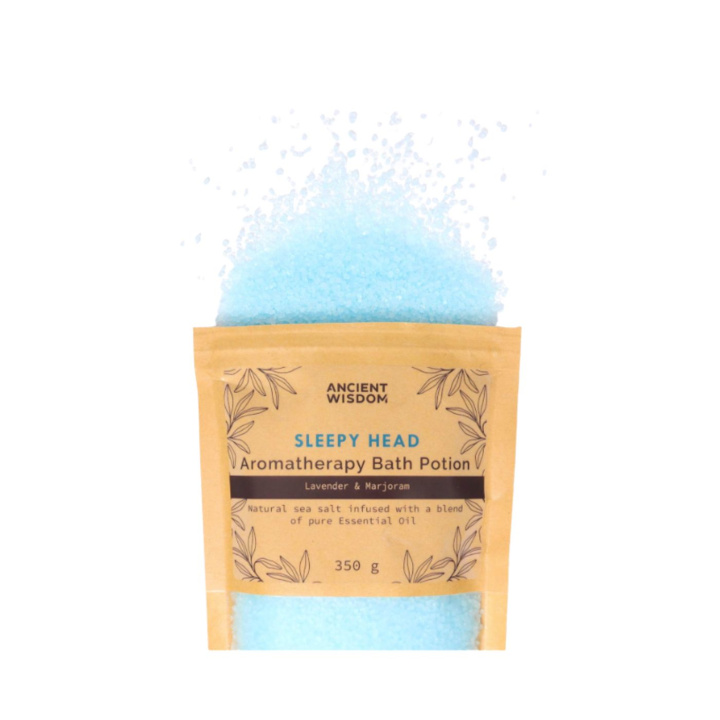 Badsalt Sleepy Head 350g i gruppen OUTLET 20-80% / Hud & kropp 20-50% / Kampanj - Hud & kropp hos Rawfoodshop Scandinavia AB (ABPCUL08)