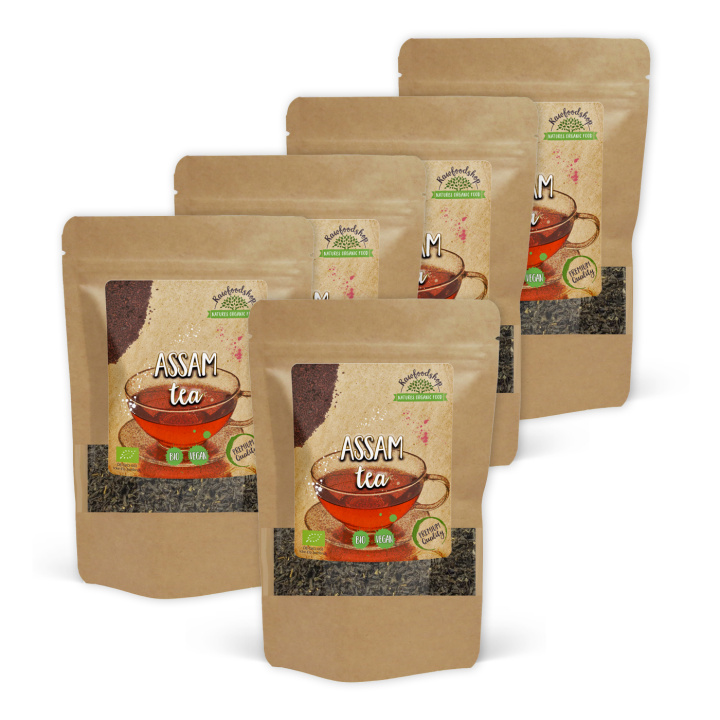  Assam Te EKO 100g x 5 paket i gruppen Råvaror & Dryck / Drycker / Teer hos Rawfoodshop Scandinavia AB (AST10-SET5)