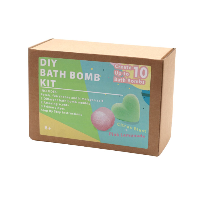 Kit DIY Badbomb Rosa Lemonad & Citron i gruppen Hud & Kropp / Bad & Spa / Badbomber & Badskum hos Rawfoodshop Scandinavia AB (BBKIT-03)