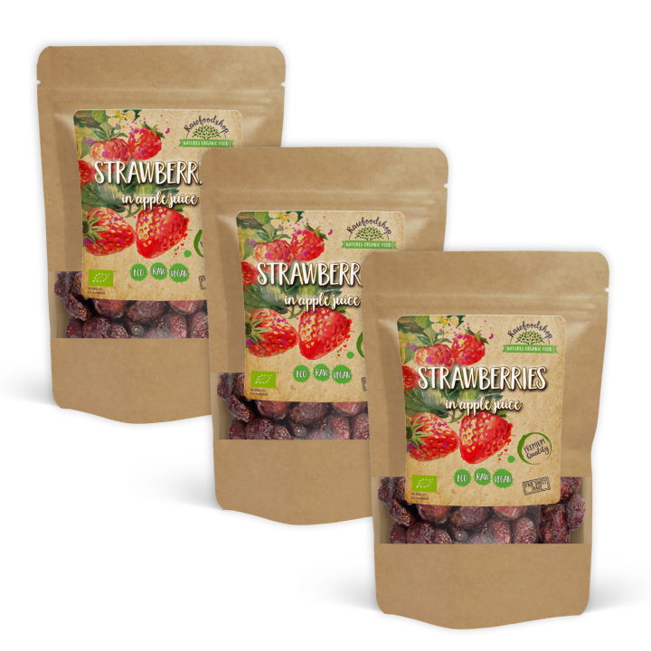Jordgubbar EKO 100g x 3 paket i gruppen Råvaror & Dryck / Frukt & Bär / Jordgubbar hos Rawfoodshop Scandinavia AB (BIOFRU100-SET3)