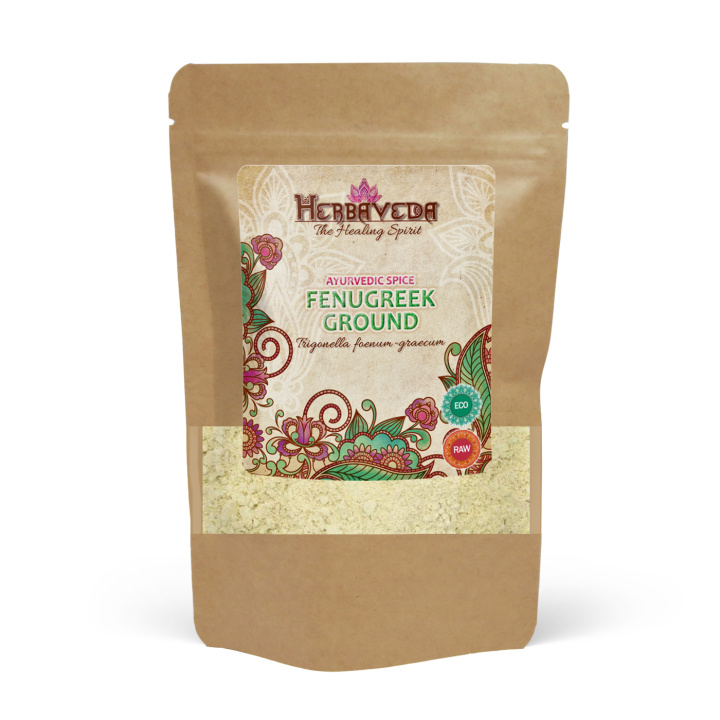 Bockhornsklöver Mald EKO 100g i gruppen Råvaror & Dryck / Skafferiet / Kryddor & Salt hos Rawfoodshop Scandinavia AB (BKB30)