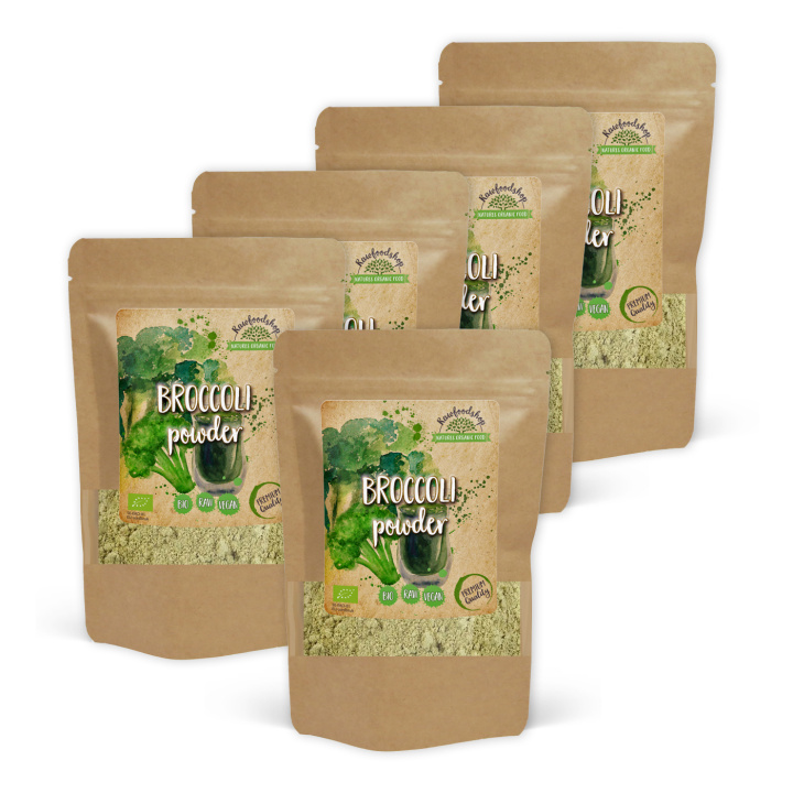 Broccoli Pulver EKO 125g x 5 paket i gruppen Råvaror & Dryck / Hälsokost / Gröna pulver hos Rawfoodshop Scandinavia AB (BKP125-SET5)