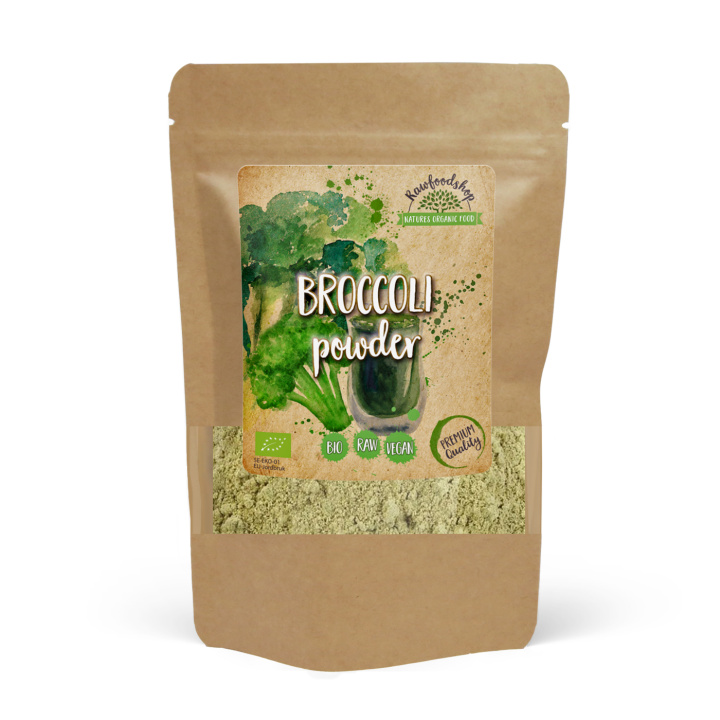 Broccoli Pulver EKO 250g i gruppen Råvaror & Dryck / Hälsokost / Gröna pulver hos Rawfoodshop Scandinavia AB (BKP25)