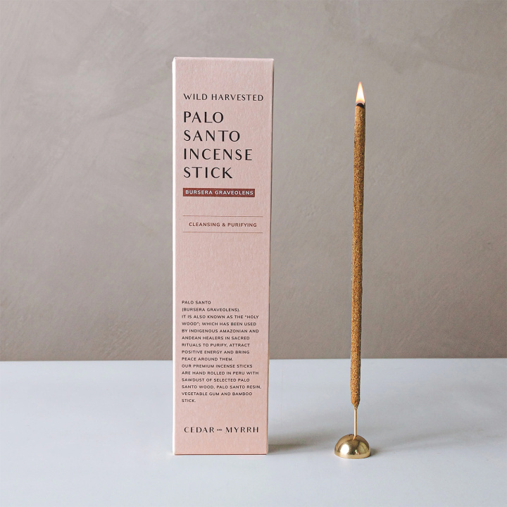 Palo Santo Rökelsepinnar 7st i gruppen Hem & Själ / Stämning & doft / Rökelse hos Rawfoodshop Scandinavia AB (BR-PSI-PE-T-07)