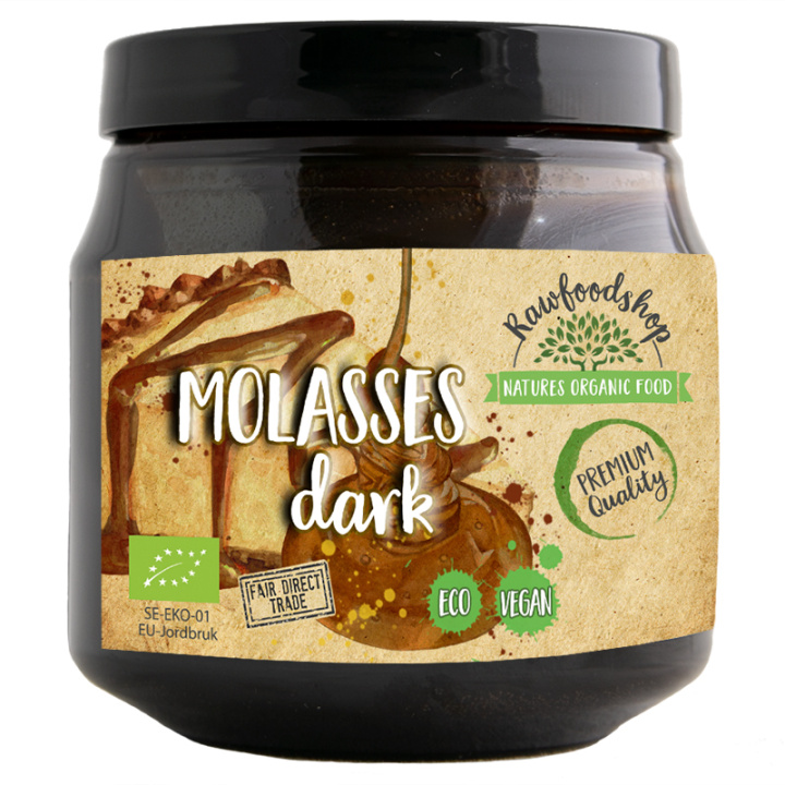 Melass Mörk EKO 500ml i gruppen Råvaror & Dryck / Bakning / Sötning hos Rawfoodshop Scandinavia AB (BSM255)