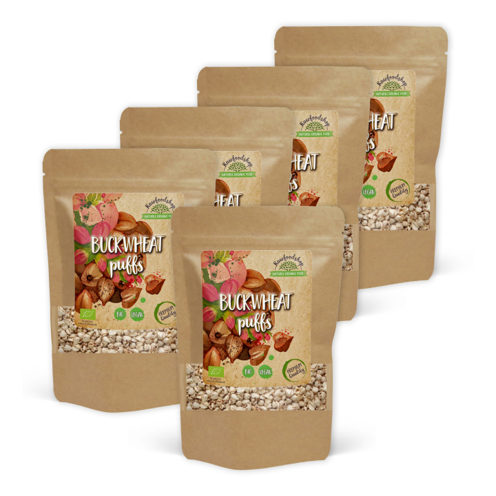 Bovetepuffar EKO 60g x 5 paket i gruppen Råvaror & Dryck / Bakning / Gryn, flingor & puffar hos Rawfoodshop Scandinavia AB (BVP60-SET5)