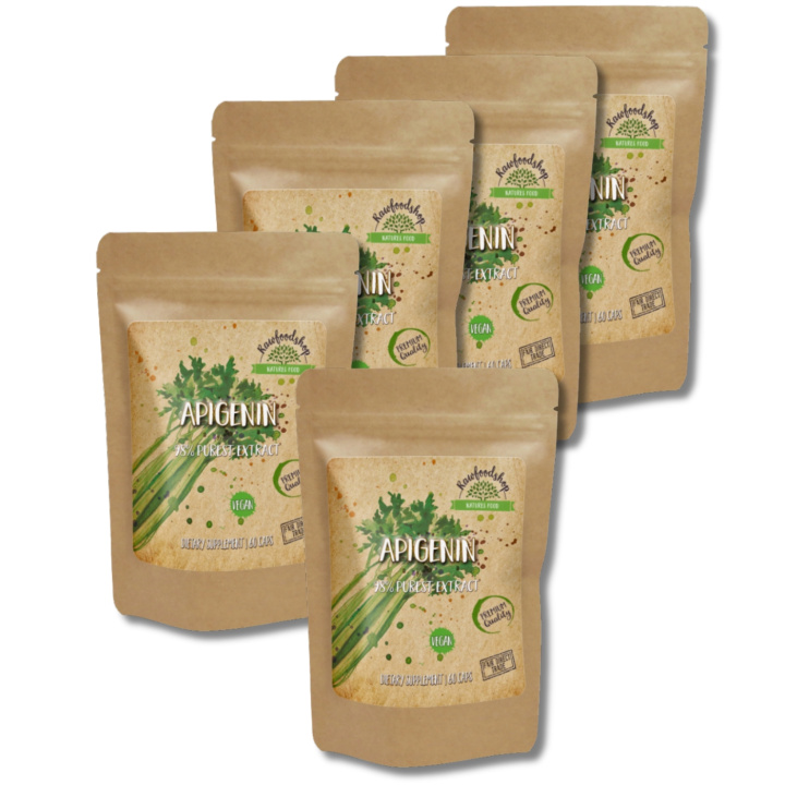 Apigenin Extract 100mg 60 kapslar x 5 paket i gruppen Kosttillskott / Örter & Växter / Örter hos Rawfoodshop Scandinavia AB (CAPAPI60-SET5)