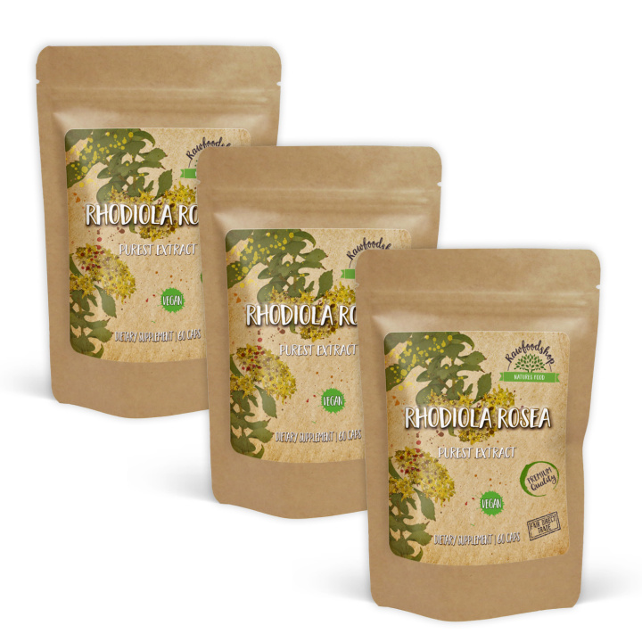 Rhodiola Rosea Extract 500mg 60 kapslar x 3 paket i gruppen Kosttillskott / Örter & Växter / Örter hos Rawfoodshop Scandinavia AB (CAPRHO60-SET3)