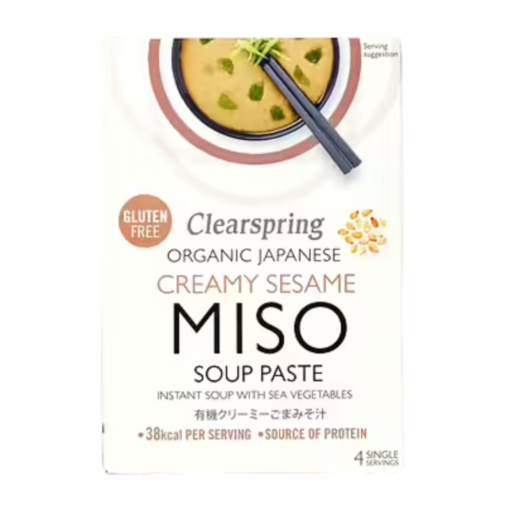 Misosoppa Creamy Sesame EKO 4x15g i gruppen Råvaror & Dryck / Skafferiet / Buljong & Miso hos Rawfoodshop Scandinavia AB (CG001201)